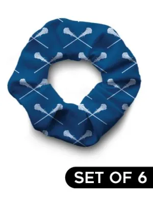 Scrunchie - Lacrosse Royal Set of 6